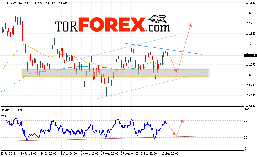 USD/JPY прогноз Доллар Иена на 13 сентября 2018