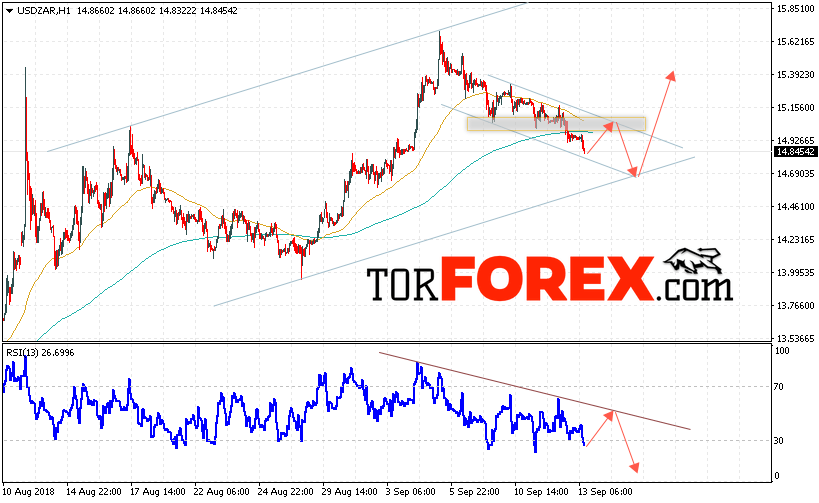 USD/ZAR прогноз Южноафриканский Ранд на 14 сентября 2018