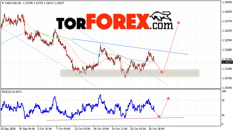 USD/CAD прогноз Канадский Доллар на 28 октября 2020
