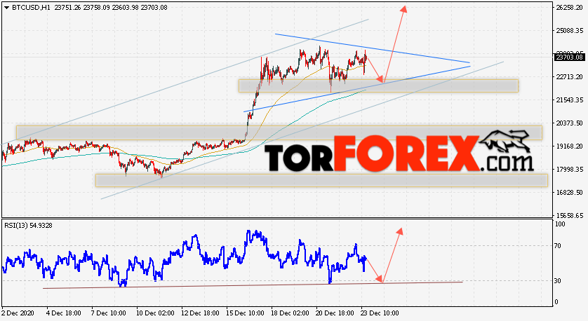 BTC/USD прогноз курса Bitcoin на 24 декабря 2020