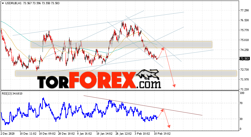 USD/RUB прогноз курса Доллара на 12 февраля 2021
