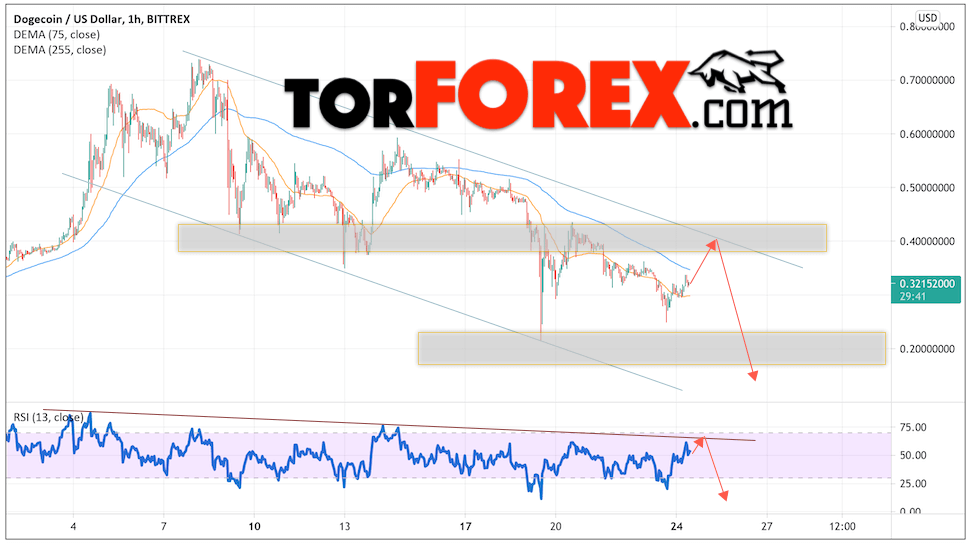 Dogecoin прогноз курса Догикоина на 25 мая 2021