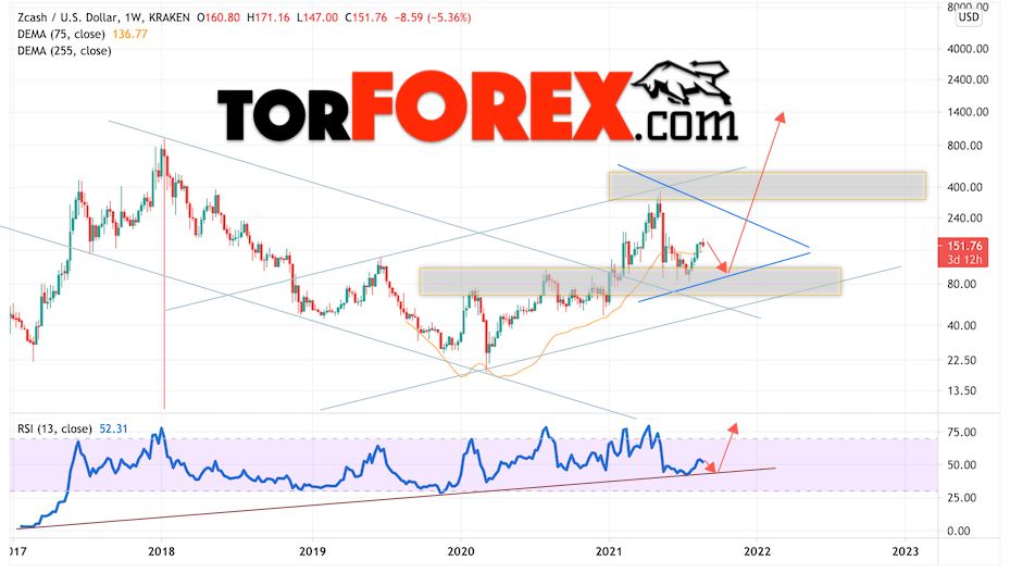 Zcash прогноз на 2021 и 2022 год