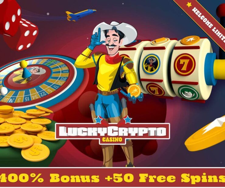 LuckyCrypto запускает 400% бонус на депозит и 50 бесплатных спинов для пользователей по всему миру