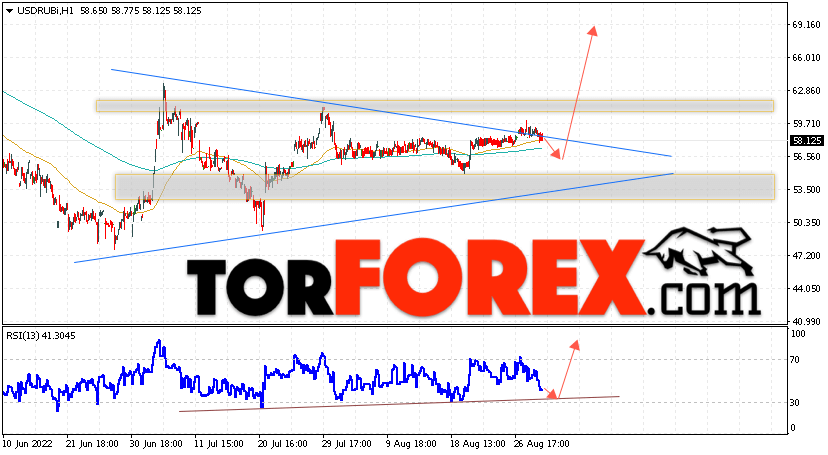 USD/RUB прогноз курса Доллара на 1 сентября 2022