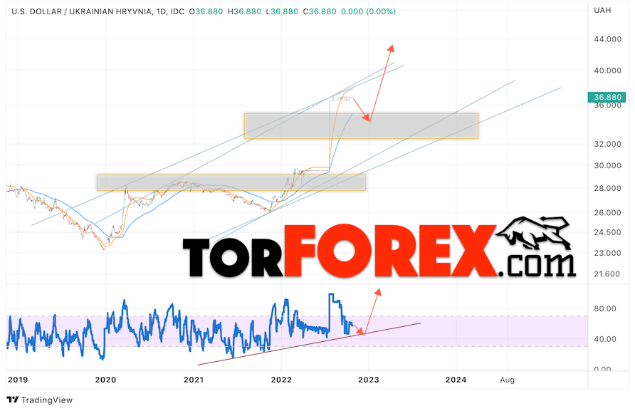 Курс Гривны к Доллару прогноз на 27 октября 2022