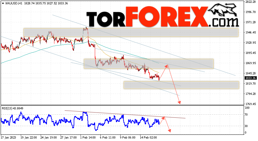 XAU/USD прогноз цен на Золото на 17 февраля 2023