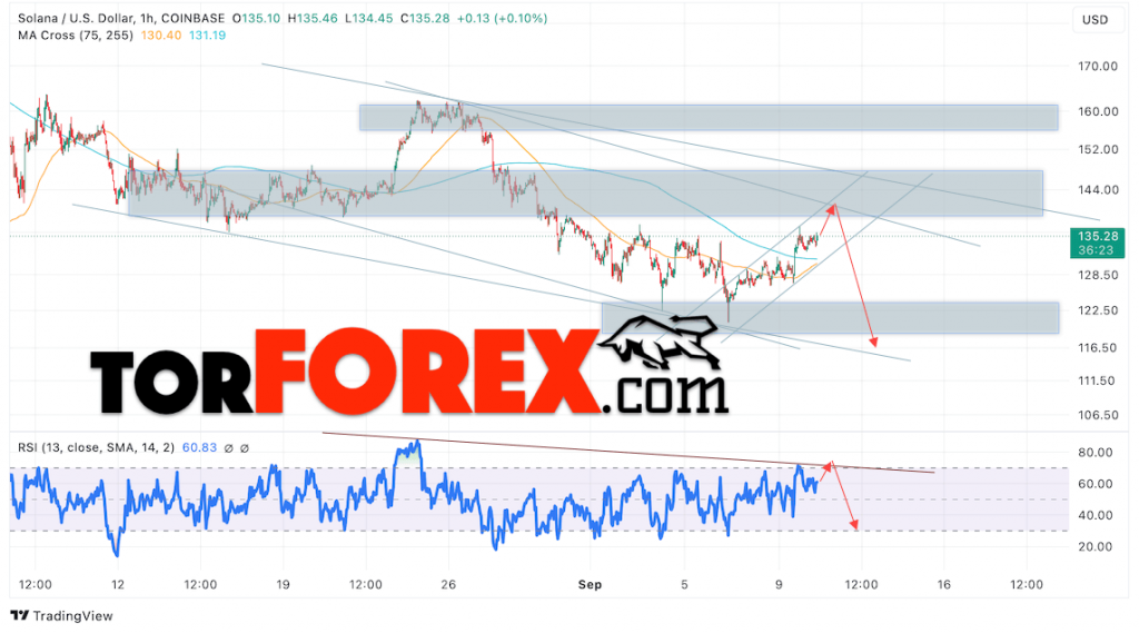 Solana прогноз SOL/USD на 11 сентября 2024