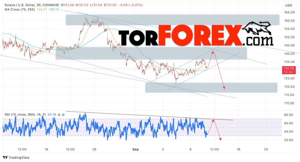 Solana прогноз SOL/USD на 12 сентября 2024