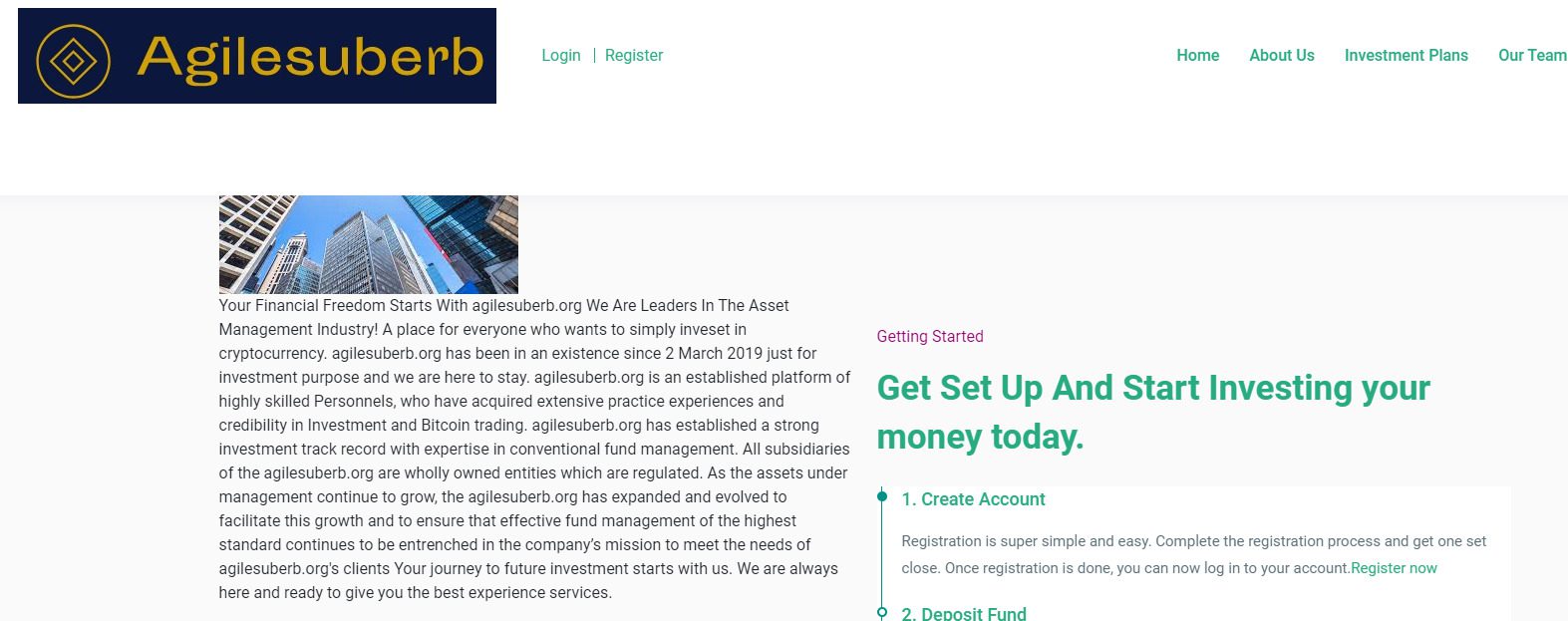 Сайт брокера Agilesuberb