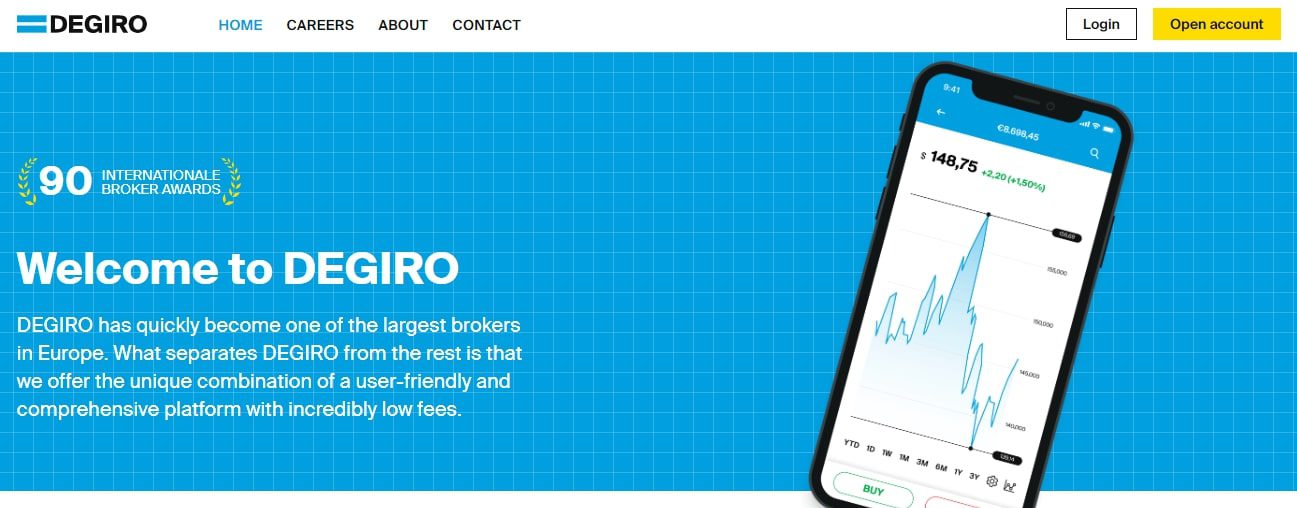 Сайт Degiro брокер
