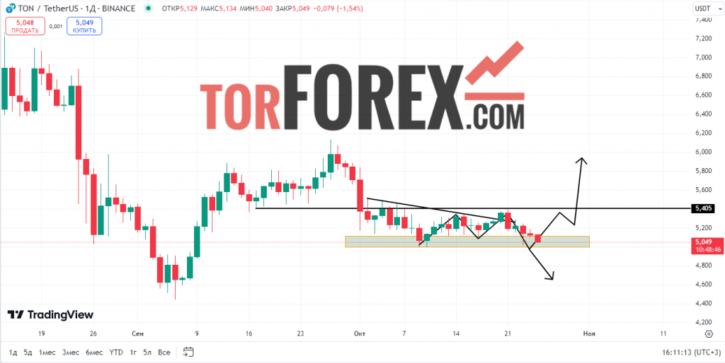 Toncoin прогноз TON/USD на 25 октября 2024