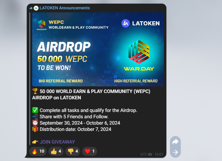 war day токен war day токен