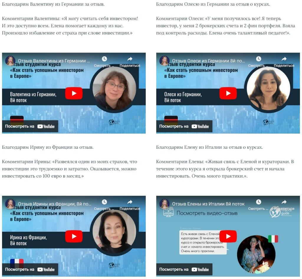 Елена Кабаченко Инвестиции в Европе KW Школа Finance Guide Елена Кабаченко Инвестиции в Европе KW Школа Finance Guide