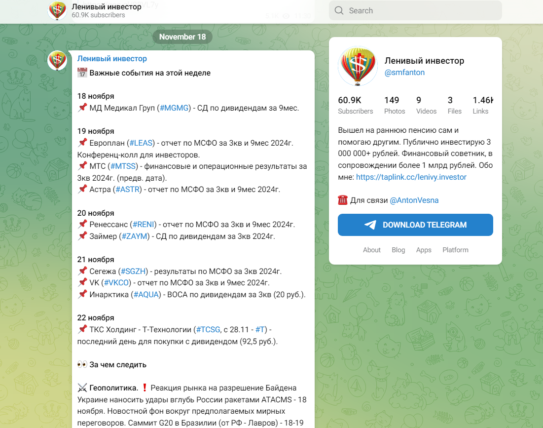 ленивый инвестор вк ленивый инвестор вк