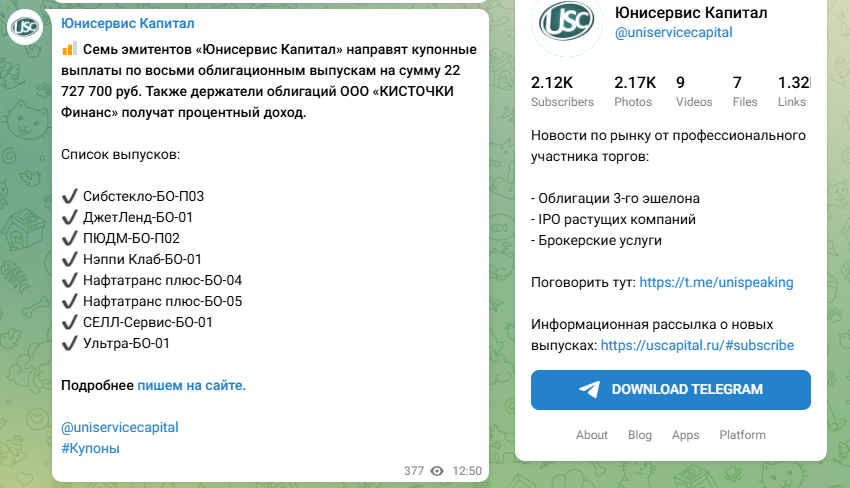 Юни Сервис Капитал Юни Сервис Капитал