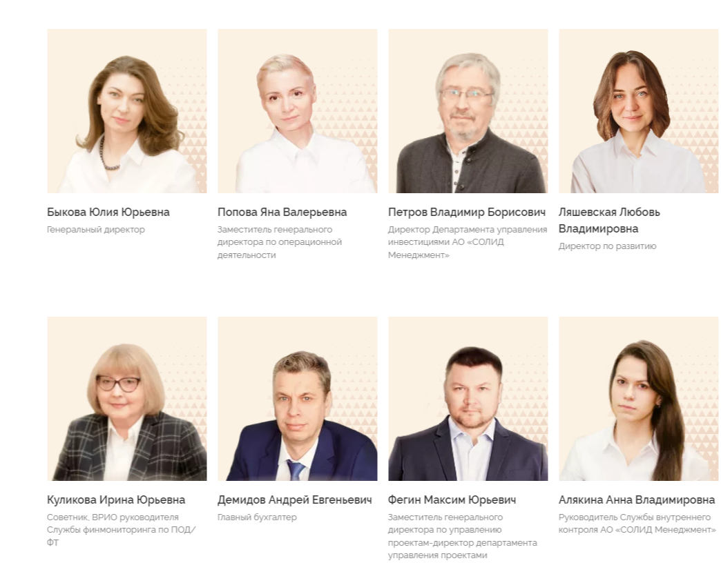 АО Солид Менеджмент АО Солид Менеджмент