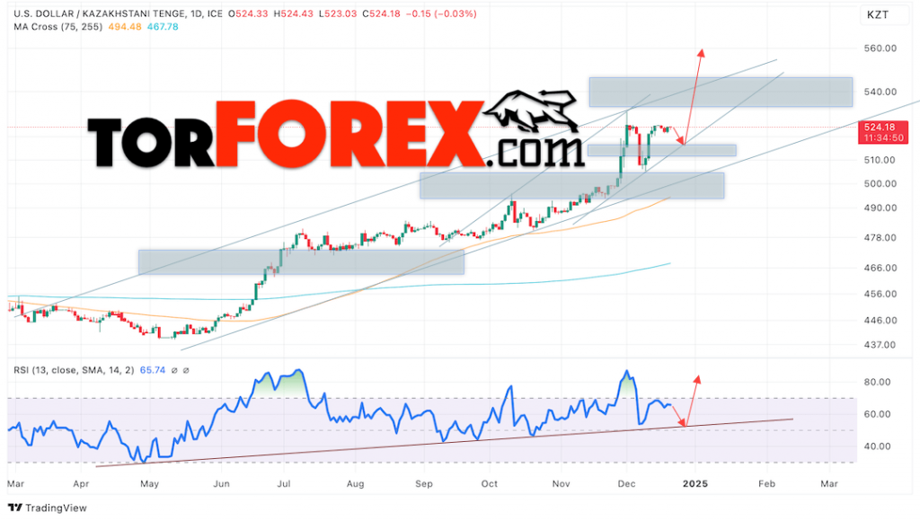 Курс Тенге прогноз на неделю 23 — 27 декабря 2024