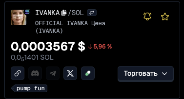 ivanka trump новый мемкоин ivanka trump новый мемкоин