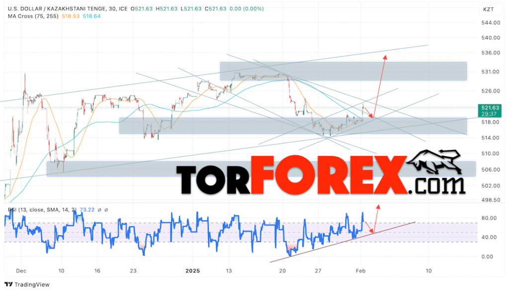 Курс Тенге прогноз на сегодня 4 февраля 2025