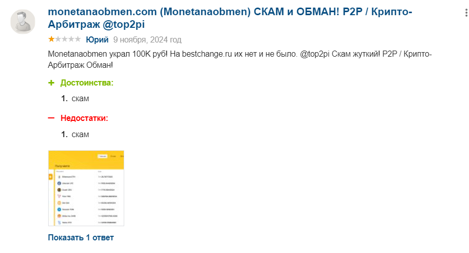 MonetaNaObmen com отзывы MonetaNaObmen com отзывы