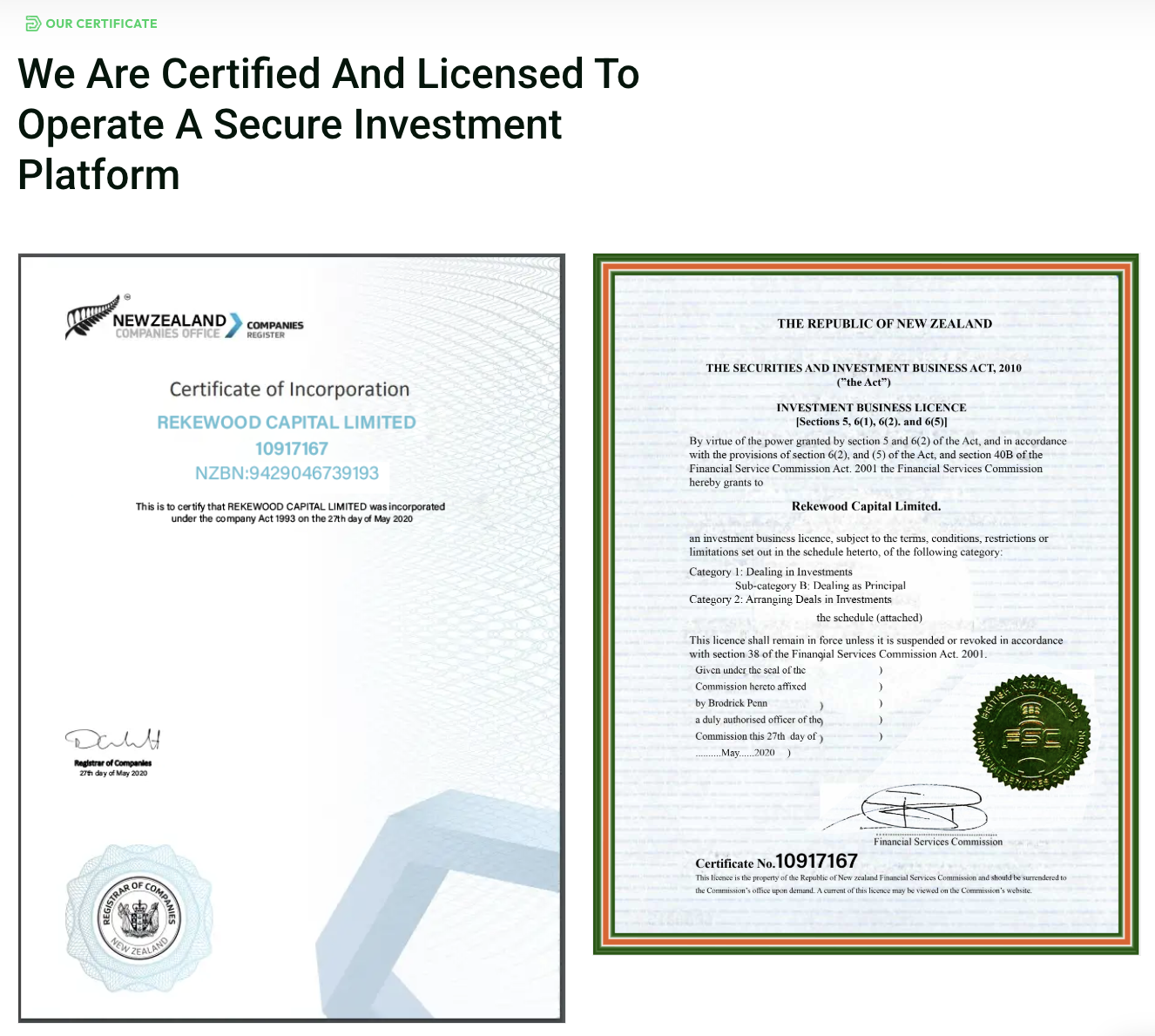 Rekewood Capital Limited Rekewood Capital Limited