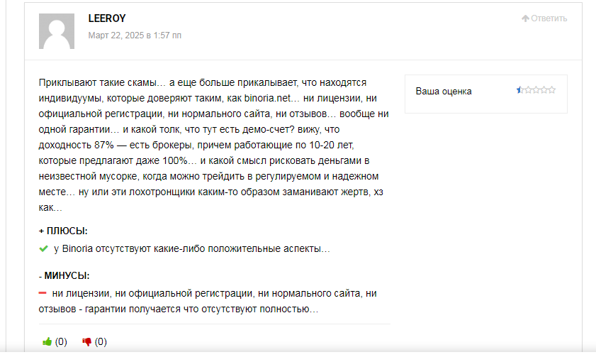 бинория нет бинория нет