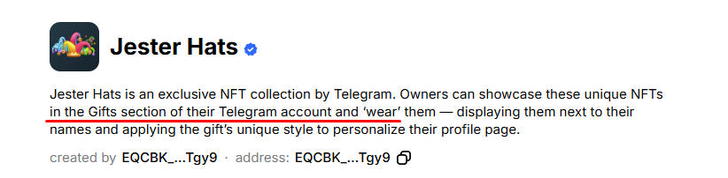 jester hat тг подарок jester hat тг подарок