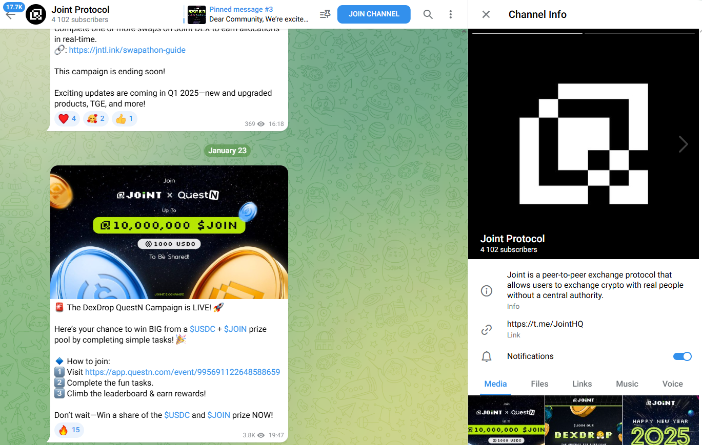 joint exchange joint exchange