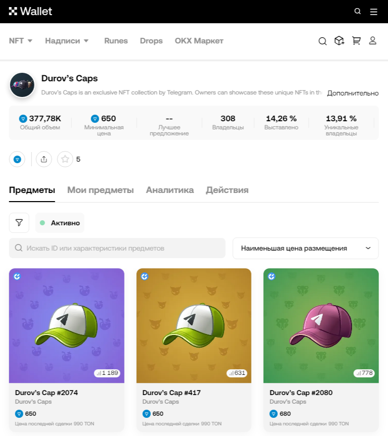 кепка дурова нфт подарок тг кепка дурова нфт подарок тг