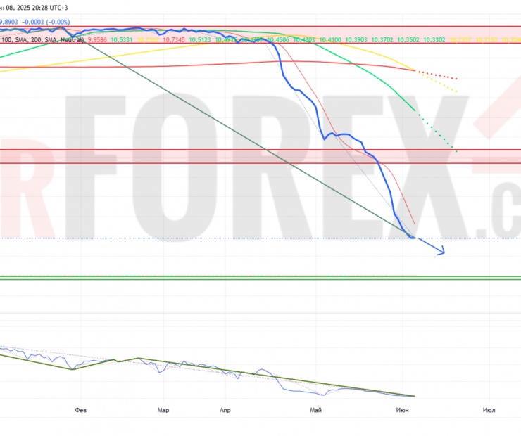 Прогноз Доллар Сомони USD/TJS на неделю 9 — 15 июня 2025
