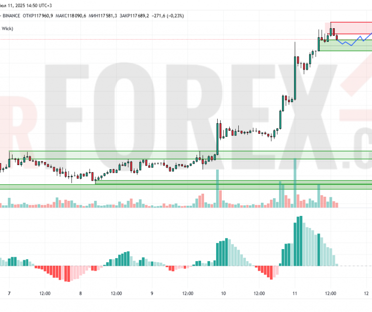Прогноз Биткоин Доллар BTC/USDT на 12 июля 2025