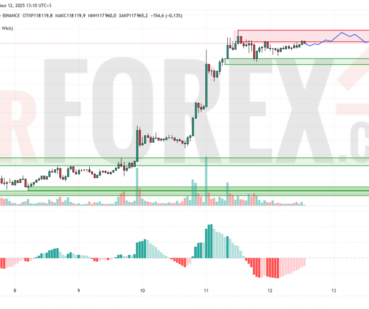 Прогноз Биткоин Доллар BTC/USDT на 13 июля 2025