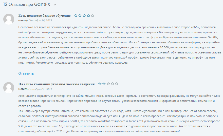 gantfx отзывы gantfx отзывы