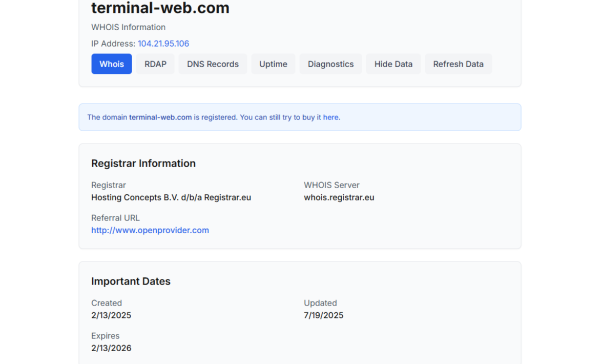 terminal web com terminal web com