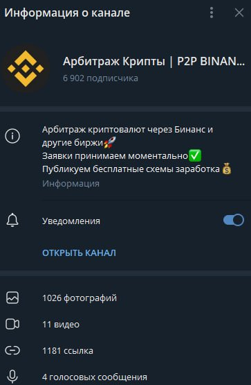 Арбитраж Крипты P2P BINANCE Арбитраж Крипты P2P BINANCE