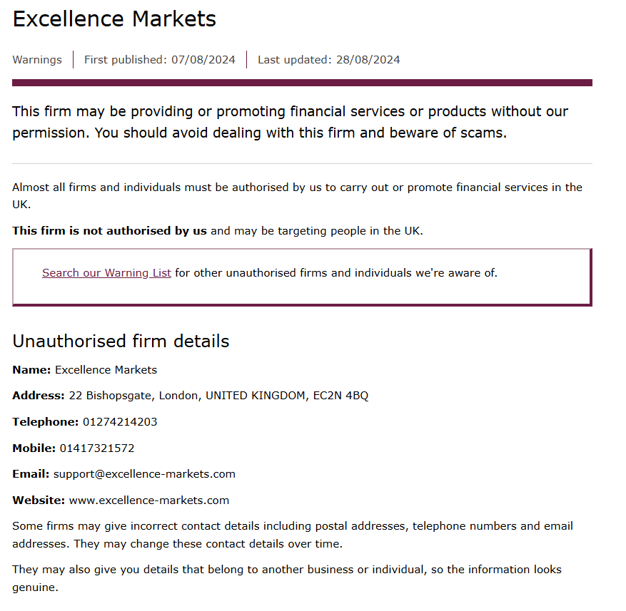 excellence markets excellence markets