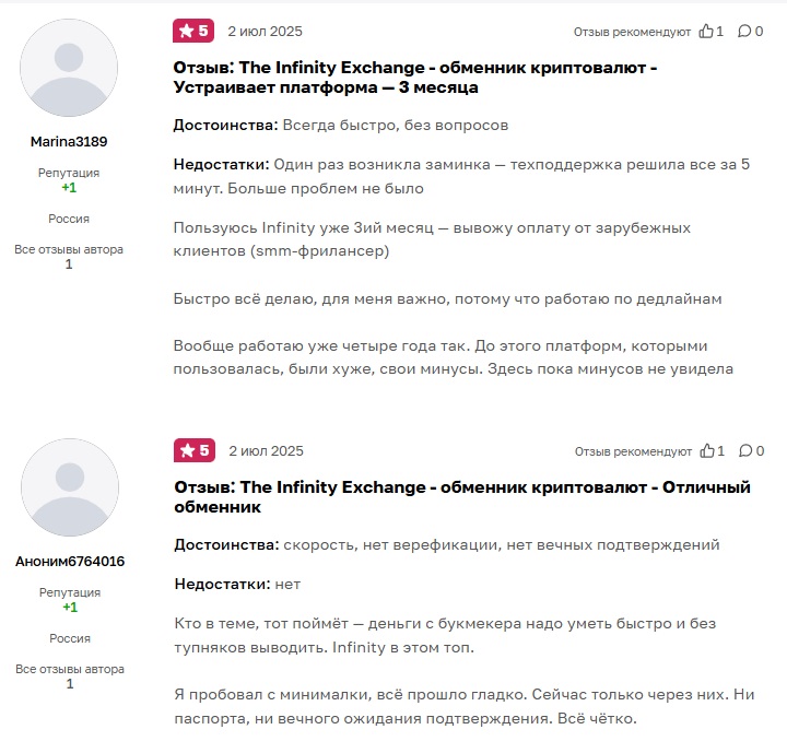 infinity exchange отзывы infinity exchange отзывы