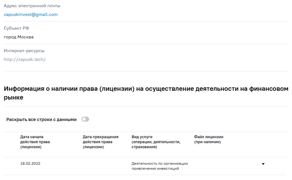 платформа zapusk платформа zapusk