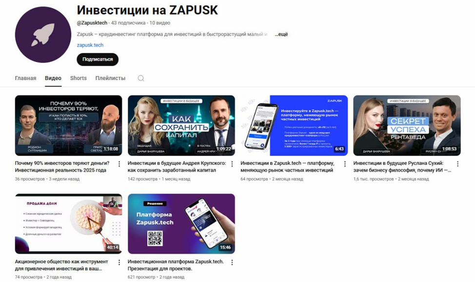 запуск инвестиции запуск инвестиции