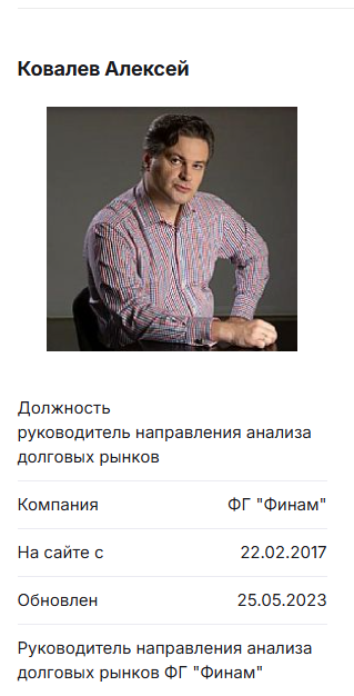 Алексей Ковалев Финам Алексей Ковалев Финам
