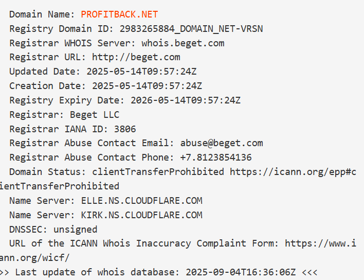 private profit back net private profit back net