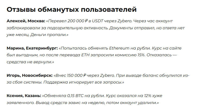 Zybero обменник Zybero обменник