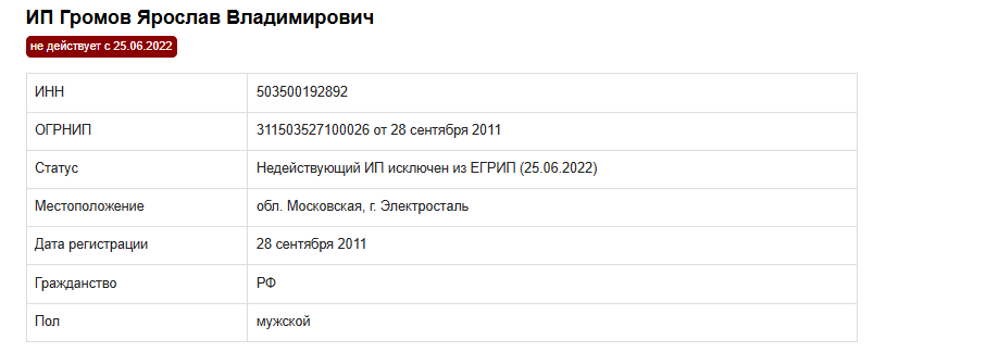 громов ярослав владимирович громов ярослав владимирович