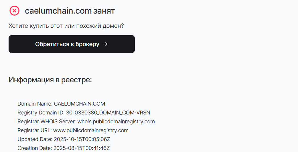 caelumchain caelumchain