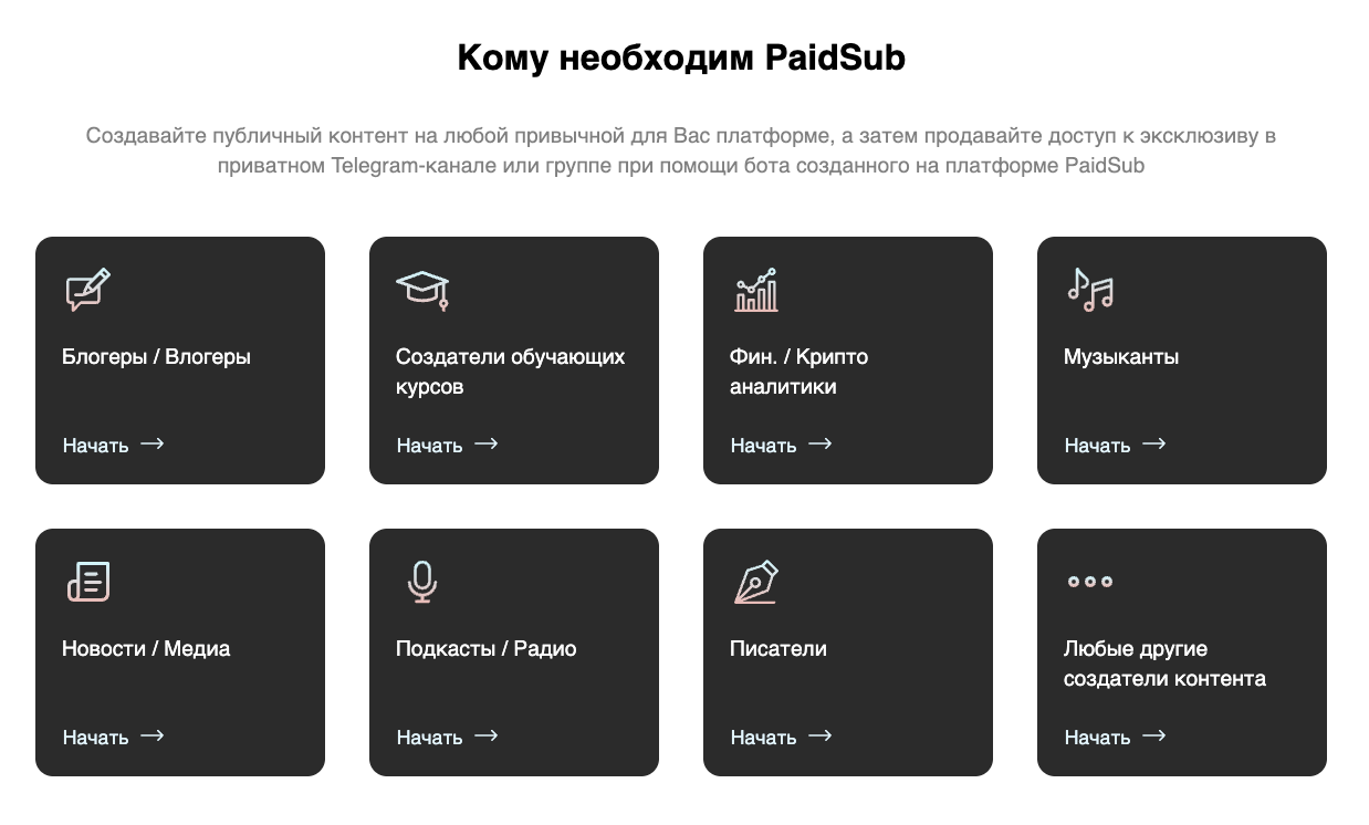 сервис paidsub сервис paidsub