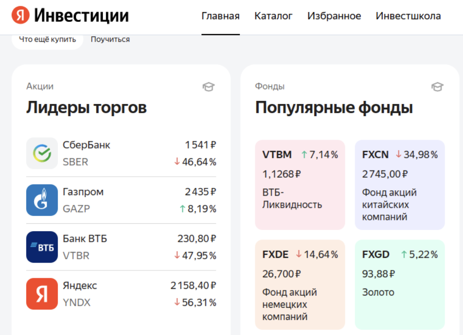 яндекс инвестиции яндекс инвестиции