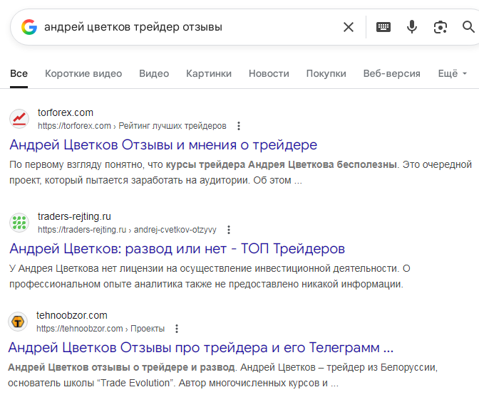 андрей цветков трейдер андрей цветков трейдер