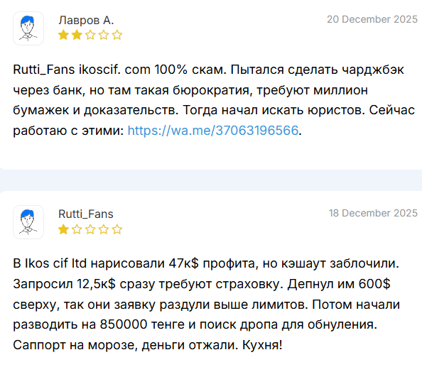 ikos cif ltd ikos cif ltd