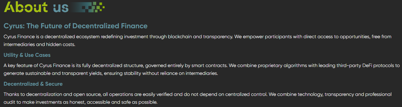 cyrus finance cyrus finance